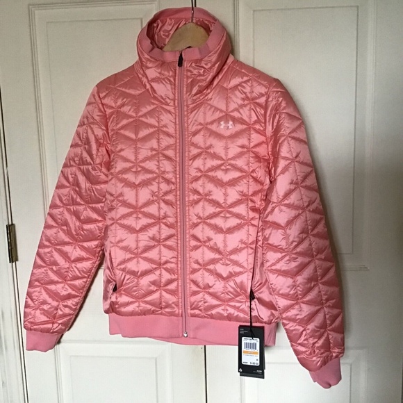 NWT Women's Under Armour UA Storm ColdGear Reactor Performance Jacket Pink S CO - Picture 7 of 9